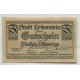 ALEMANIA 1919 BILLETE ESTADO DE LOBENSTEIN SIN CIRCULAR, UNC